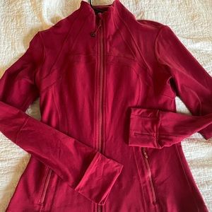 Deep pink lululemon define jacket